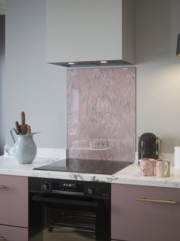 Clarissa Hulse Meadow Grass Blush Self-Adhesive Glass Splashback