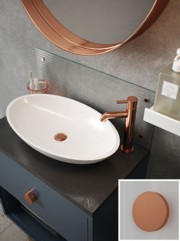 Fluted Clear 4mm Glass Bathroom Splashback - choice of caps
