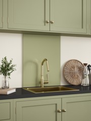 Sage Green Self-Adhesive Glass Splashback