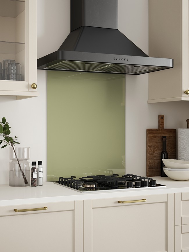 Sage Green Self-Adhesive Glass Splashback