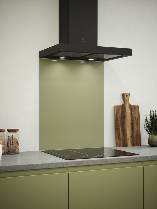 Sage Green Self-Adhesive Glass Splashback