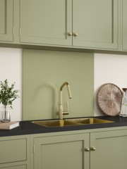Sage Green Self-Adhesive Glass Splashback