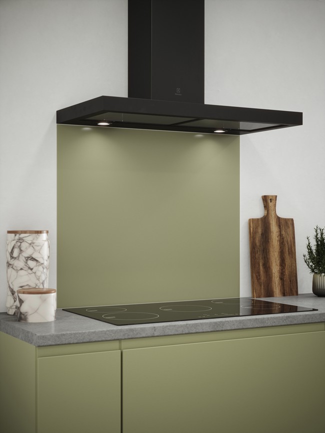 Sage Green Self-Adhesive Glass Splashback