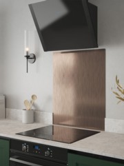 Brushed Copper Self-Adhesive Stainless Steel Splashback