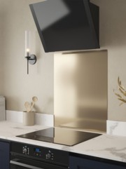 Gold Shimmer Self-Adhesive Stainless Steel Splashback