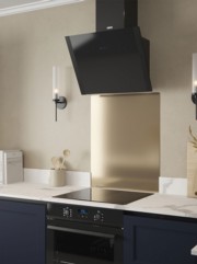 Gold Shimmer Self-Adhesive Stainless Steel Splashback