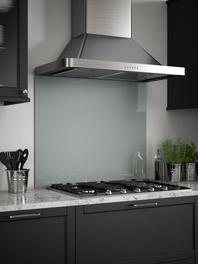 Slate Grey Self-Adhesive Glass Splashback