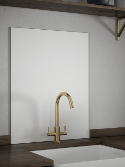 Country Living Linen White Self-Adhesive Matt Glass Splashback